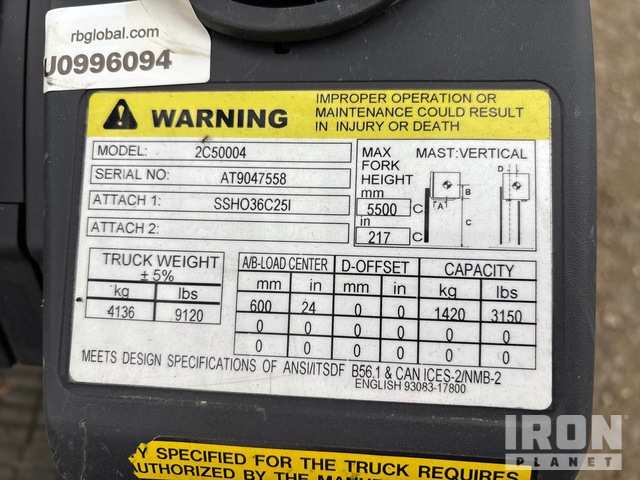 MONTACARGAS 2019 CATERPILLAR MH2C5000LE