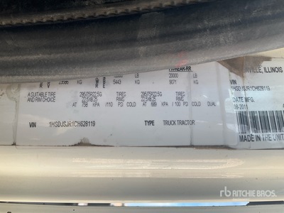 2012 International ProStar+ 6x4 T/A Dagcabine Trekker