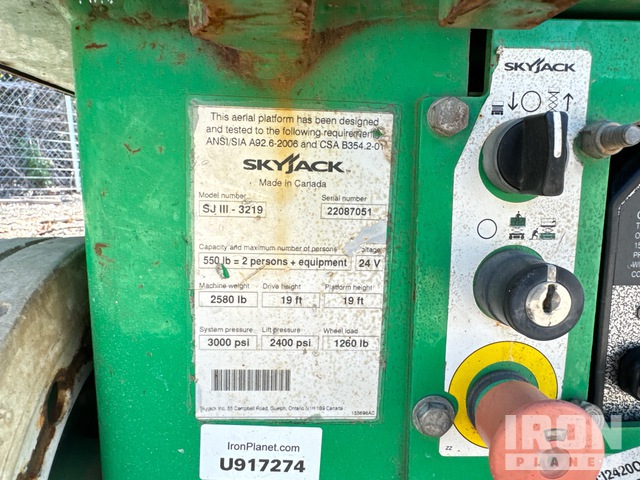 ELEVADOR TIJERA 2015 SKYJACK SJIII3219