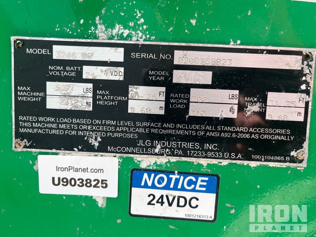 ELEVADOR TIJERA 2016 JLG 3246ES