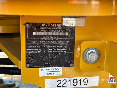 2023 John Deere 524P Wheel Loader