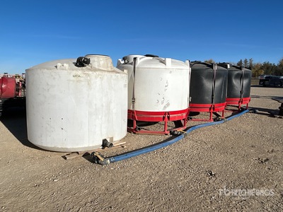 Quantity of (4) Tanks and (1) Hose Manifold