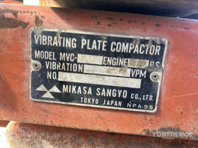 Mikasa MVC-62 Plancha compactadora