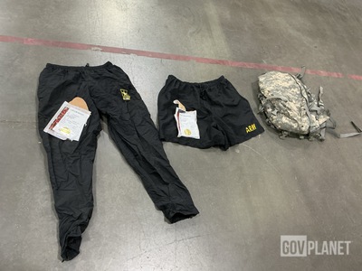 (69) Pairs of Physical Fitness Pants, (8) Medic Bags & Assorted Items