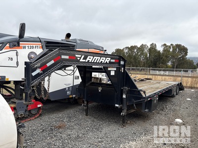 2017 Lamar FD03222A 23 ft T/A Gooseneck Equipment Trailer