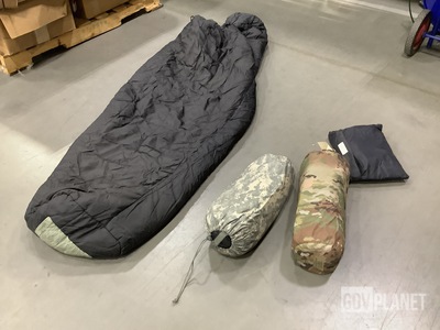 (1) Insect Net Protector, (9) Sleeping Bags & Assorted Items