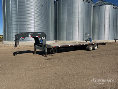 PRECISION TRAILERS 36 ft T/A Gooseneck مقطورة مسطحة