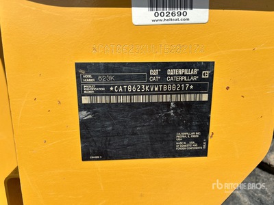 2017 Cat 623K Motor Scraper