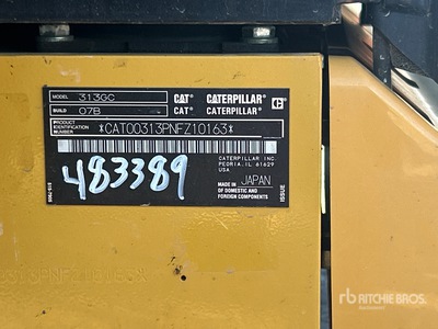 2021 Cat 313GC Pelle Hydraulique sur Chenilles