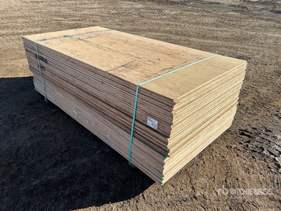 Quantity of (40) x 3/4 in No Stamp Plywood Bois de construction (Unused)