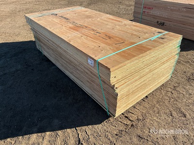 Quantity of (30) x 1 in No Stamp Plywood Bois de construction (Unused)