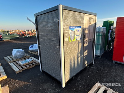 Grey / Black Frame 51 In X 79 In X 89 In Portable Toilet