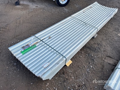 Quantity of (100) 12 ft x 3 ft New Polycarbonate Roof Panel Divers Autres