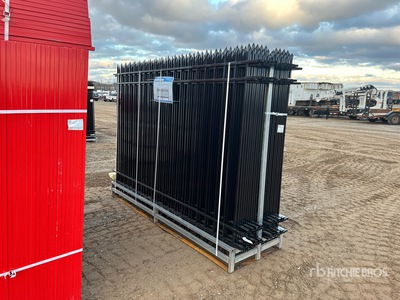 Quantity of (20) 2025 10 ft x 7 ft Powder Coated Fencing (Unused)