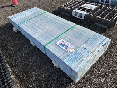 Quantity of (40) Clear Multi-wall Polycarbonate Panel 35 In X 8 Ft X 6 MM (Unused)