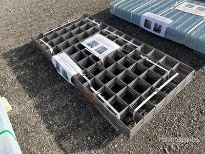 Quantity of (50) 36 in x 72 in Metal Steel Wire Remesh Sheet