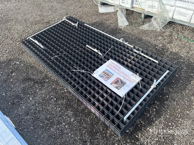 Quantity of (20) 36 in x 72 in Black Metal Rail