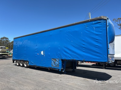 2017 Vawdrey 13 m Tri/A Double Drop Curtain Side Trailer