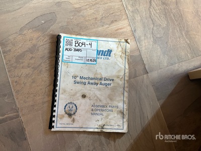 1999 Brandt 1060 10 in x 60 ft 穀物用オーガー