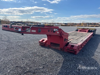 1987 Load King 40 ton Tri/A Single Drop Removable Gooseneck Lowboy Trailer