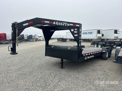 2024 Industrias America G167T 22 ft T/A Gooseneck Tilt Deck Trailer