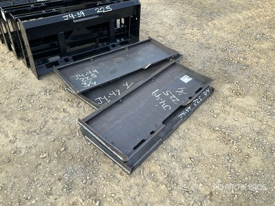 Quantity of (4) 2025 Wolverine QMP2-16-12T QTY(4) Skid Steer Attachment Mounting Plate (Unused)