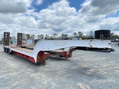 1985 Drake SWINGWIDE 3 Rows of 8 Hydraulic Widening Lowboy Trailer