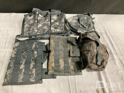 (65) Bandoleer Ammunition Pouches, (130) M4 Three Mag Pouches & Assorted Items