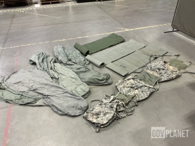 (30) Sleeping Bags, (55) Field Pack Rucksack, & (78) SI Sleeping Mats