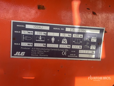 2014 JLG 450AJ Series ll Articulating Boom Lift
