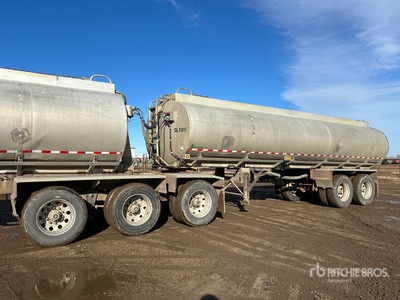 1988 Advance 27000 L T/A Super B-Train Pup Tanker Trailer