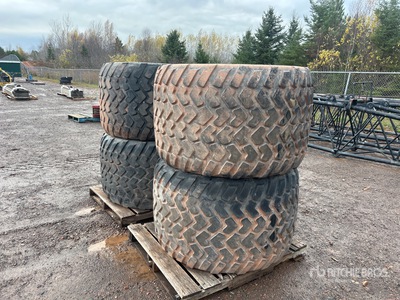 Quantity of (4) 710/45R22.5 إطارات المعدات