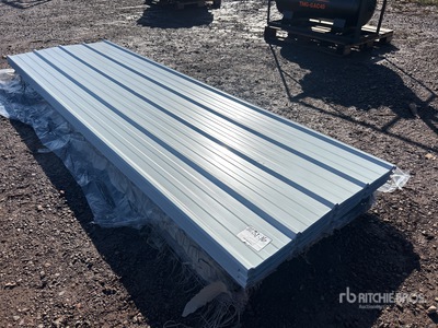 Quantity of White 10 ft Galvalume Steel Siding/Roofing Sheets その他 - 店舗 & 倉庫 (Unused)