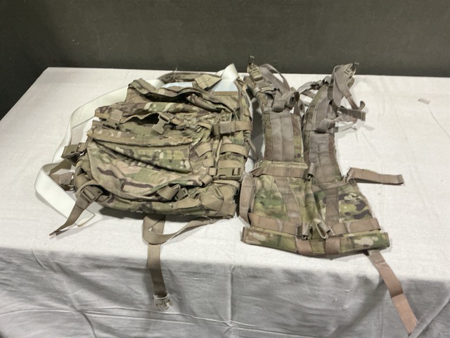 (38) Assault Packs & (8) Enhanced Frame Shoulder Straps