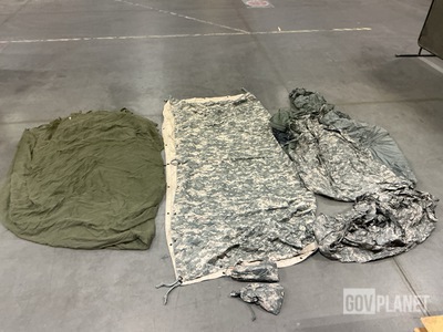 (23) ICS Improved Combat Shelters, (7) Tarpaulins & Assorted Items