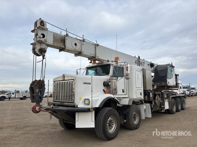 NWC 4596T Straight Boom on 2014 Kenworth C500 10x6 Sleeper Crane Truck