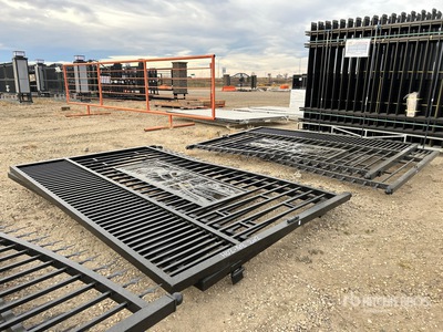 Quantity of (2) 18 ft x 7 ft Bi-Parting Portail d'entrée