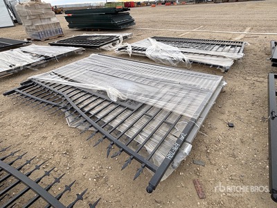 Quantity of (2) 18 ft x 7 ft Bi-Parting Driveway Gate (Unused)