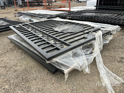 Quantity of (2) 14 ft x 7 ft Bi-Parting Driveway Gate