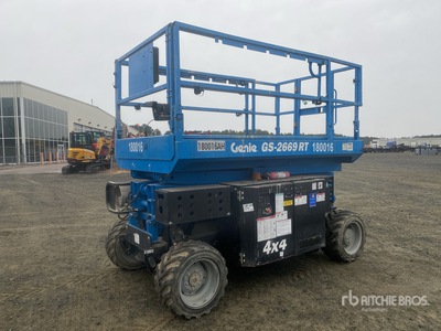 2016 Genie GS2669RT 4x4 Dual Fuel Scissor Lift