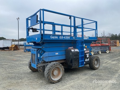 2017 Genie GS4390RT 4x4 Diesel Scissor Lift
