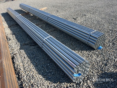 Quantity of (37) 2 3/8 in OD 16 Gauge x 24 ft Galvanized Pijp (Unused)