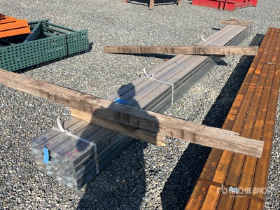 Quantity of (20) 2 in x 4 in 14 Gauge x 20 ft Galvanized Rectangle Tube (Unused)