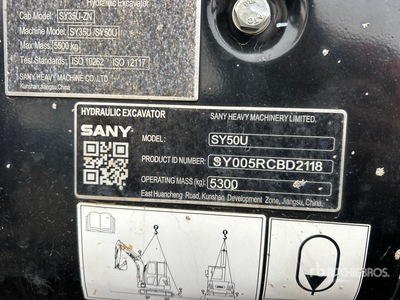 2022 Sany SY50U Minibagger