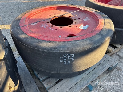 Quantity of (2) Taylor 350-400 Solid Steer Tires