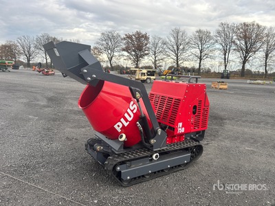 2025 Plus Power JV750 Mini Walk Behind Crawler Concrete Mixer (Unused)