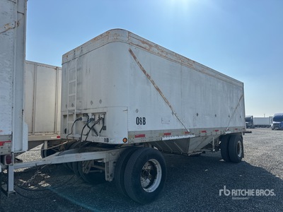 1980 Fruehauf 22 ft 6 in S/A Grain Trailer