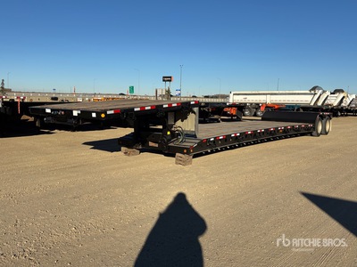 2001 Fontaine T/A Double Drop Removable Gooseneck Lowboy Trailer