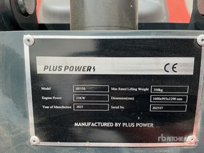 2025 Plus Power HF150 3 wheels mini Skid Steer Loader (Unused)