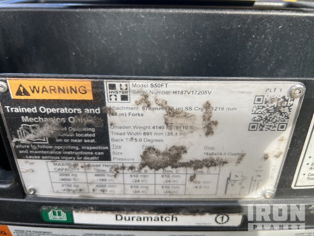 MONTACARGAS 2021 HYSTER S50FT